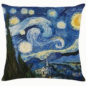 Van Gogh Pillow Cover Cushion Cover ,100% Polyester - Pillow Insert NOT included
